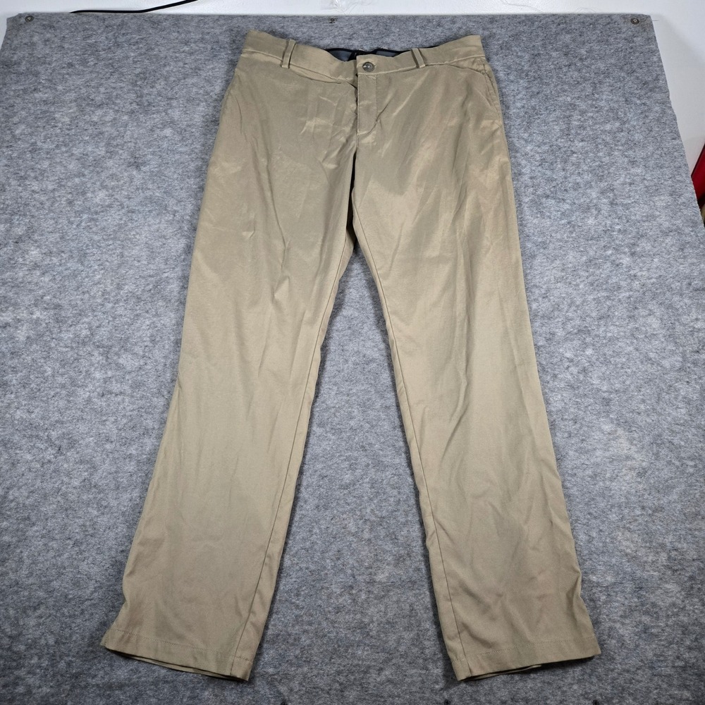 Nike Mens Tan Dri-FIT Standard Fit Golf Chino Pants 38x32